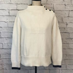 Womens vintage Tommy Hilfiger white sweater XL
